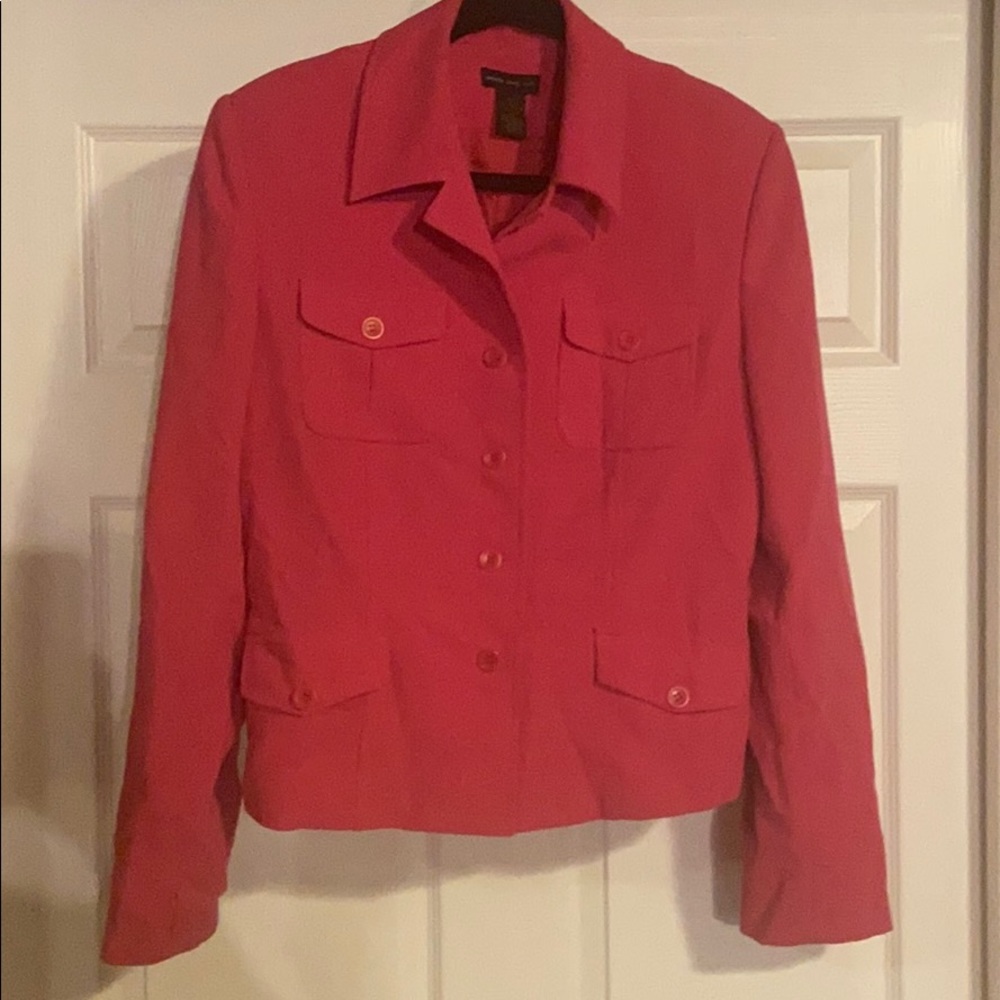 Women’s size 12, Pink Button Blazer